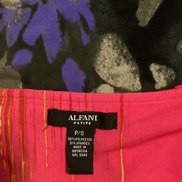 Alfani petite floral long shirt/ mini dress size S - Picture 9 of 10